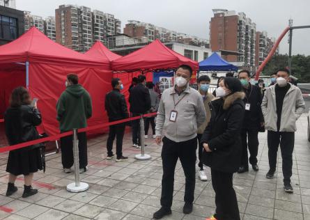 局领导赴高新区开展疫情督导